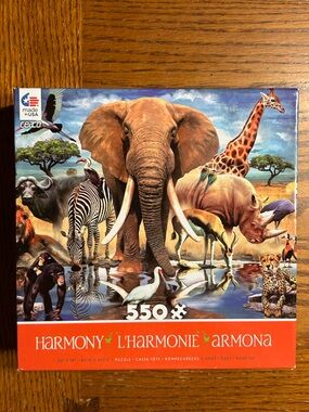 Harmony African Wildlife 550-Piece Jigsaw Puzzle by Ceaco